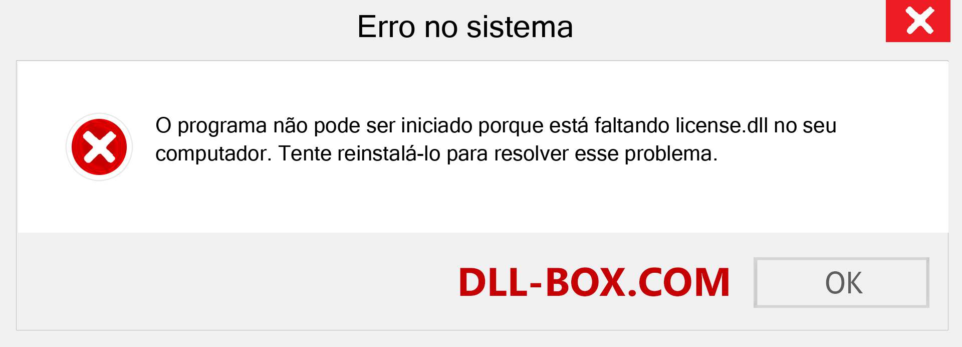 Arquivo license.dll ausente ?. Download para Windows 7, 8, 10 - Correção de erro ausente license dll no Windows, fotos, imagens